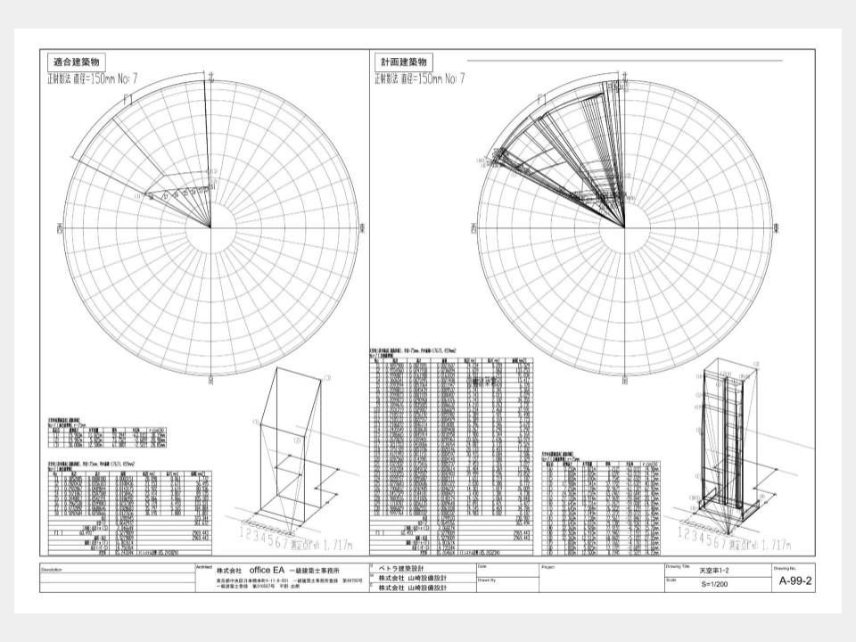 工務店が無料で提供するボリュームチェック図のイメージ